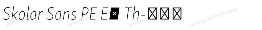 Skolar Sans PE Ex Th字体转换 Skolar Sans PE Ex Th字体转换